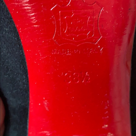 Christian Louboutin Black Suede Pumps - Picture 5 of 6